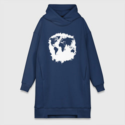 Женская толстовка-платье Тень Земли