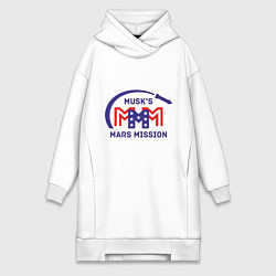 Женская толстовка-платье Миссия на Марс Илона Маска