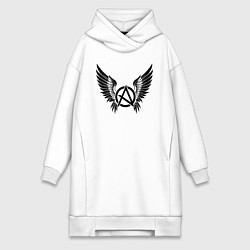 Женская толстовка-платье Крылатая буква а