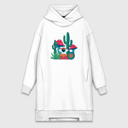 Женская толстовка-платье Психоделика с глазом