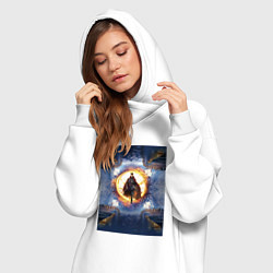 Женское худи-платье Доктор Стрэндж, цвет: белый — фото 2