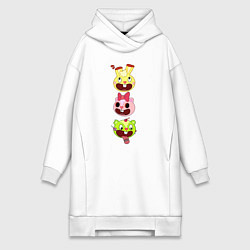 Женская толстовка-платье Happy Three Friends heads
