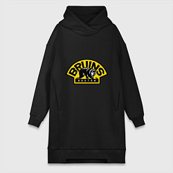 Женское худи-платье HC Boston Bruins Label, цвет: черный