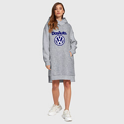 Женское худи-платье Volkswagen Das Auto, цвет: меланж — фото 2