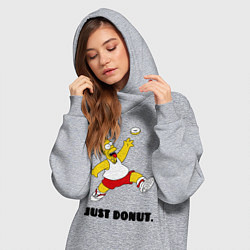Женское худи-платье Just Donut, цвет: меланж — фото 2