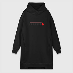 Женское худи-платье Nismo, цвет: черный