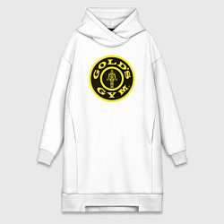 Женское худи-платье Gold's Gym, цвет: белый