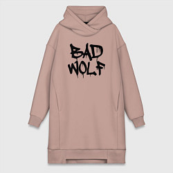 Женское худи-платье Bad Wolf, цвет: пыльно-розовый