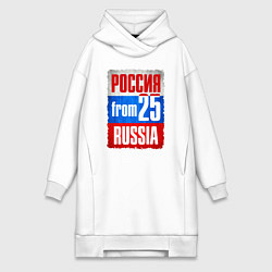 Женское худи-платье Russia: from 25, цвет: белый