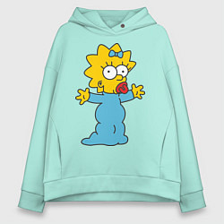 Толстовка оверсайз женская Maggie Simpson, цвет: мятный