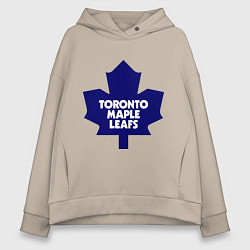 Толстовка оверсайз женская Toronto Maple Leafs, цвет: миндальный