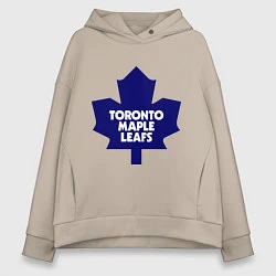 Толстовка оверсайз женская Toronto Maple Leafs, цвет: миндальный