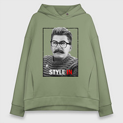 Толстовка оверсайз женская Stalin: Style in, цвет: авокадо