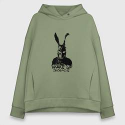 Толстовка оверсайз женская Wake Up 28:06:42:12, цвет: авокадо