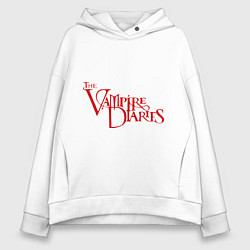 Толстовка оверсайз женская The Vampire Diaries, цвет: белый