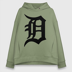 Толстовка оверсайз женская Detroit Tigers, цвет: авокадо