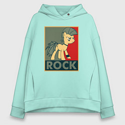 Толстовка оверсайз женская Rock Pony, цвет: мятный