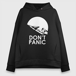 Женское худи оверсайз Elon: Don't Panic