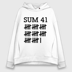 Толстовка оверсайз женская Sum 41: Days, цвет: белый