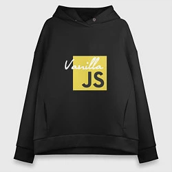 Толстовка оверсайз женская Vanilla JS, цвет: черный