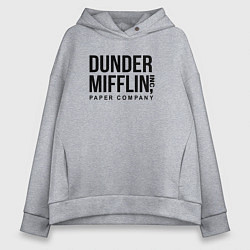 Толстовка оверсайз женская Dunder Mifflin, цвет: меланж