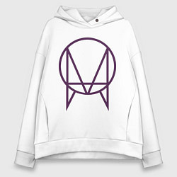 Толстовка оверсайз женская Skrillex Symbol, цвет: белый