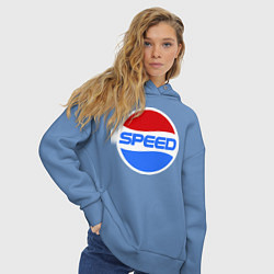 Толстовка оверсайз женская Pepsi Speed, цвет: мягкое небо — фото 2
