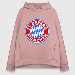 Толстовка оверсайз женская Bayern Munchen FC, цвет: пыльно-розовый