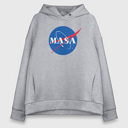 Толстовка оверсайз женская NASA: Masa, цвет: меланж