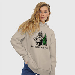 Толстовка оверсайз женская Matrix Alice, цвет: миндальный — фото 2