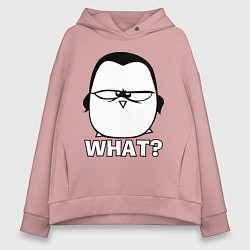 Женское худи оверсайз What?