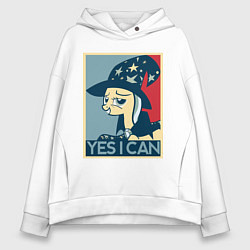 Толстовка оверсайз женская MLP: Yes I Can, цвет: белый