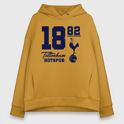 Толстовка оверсайз женская FC Tottenham 1882, цвет: горчичный