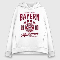 Толстовка оверсайз женская Bayern Munchen 1900, цвет: белый