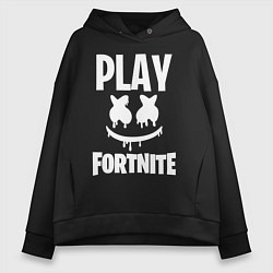 Женское худи оверсайз Marshmello: Play Fortnite