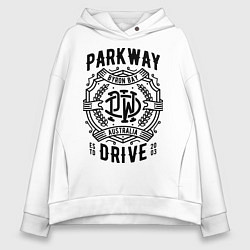 Толстовка оверсайз женская Parkway Drive: Australia, цвет: белый