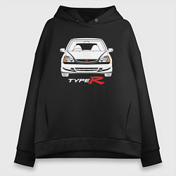 Женское худи оверсайз Honda Civic: Type R