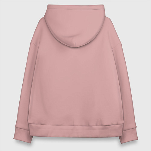 Женское худи оверсайз Marshmello Style / Пыльно-розовый – фото 2