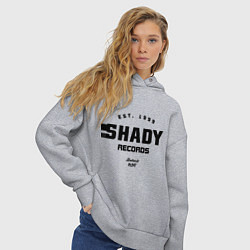 Толстовка оверсайз женская Shady records, цвет: меланж — фото 2