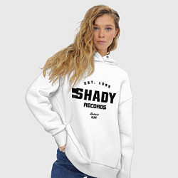 Толстовка оверсайз женская Shady records, цвет: белый — фото 2