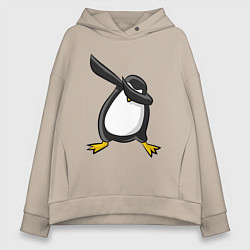 Толстовка оверсайз женская DAB Pinguin, цвет: миндальный