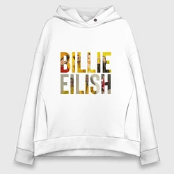 Толстовка оверсайз женская Billie Eilish, цвет: белый