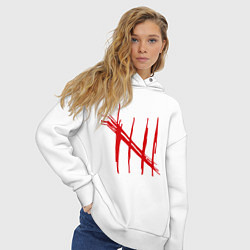 Толстовка оверсайз женская Oldboy, цвет: белый — фото 2