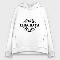 Толстовка оверсайз женская Made in Chechnya, цвет: белый
