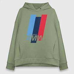 Толстовка оверсайз женская BMW motosport, цвет: авокадо