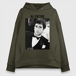 Толстовка оверсайз женская Аль Пачино, цвет: хаки