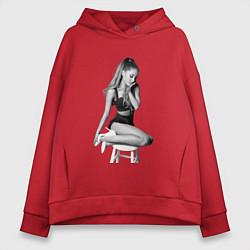 Толстовка оверсайз женская ARIANA GRANDE, цвет: красный