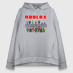 Толстовка оверсайз женская ROBLOX, цвет: меланж