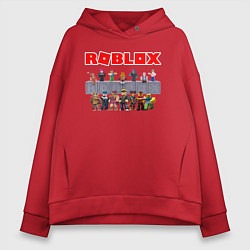 Толстовка оверсайз женская ROBLOX, цвет: красный