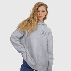 Толстовка оверсайз женская MERCEDES-BENZ, цвет: меланж — фото 2